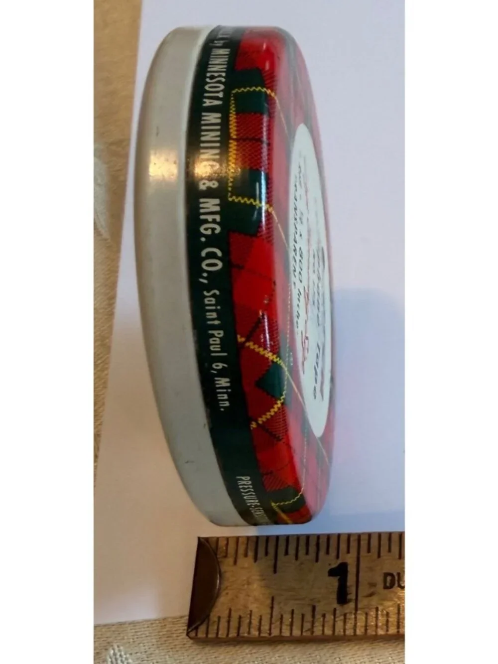 Vintage Scotch Transparent Tape Dispenser Tin 175 & 177 Lot of 2 Office Empty